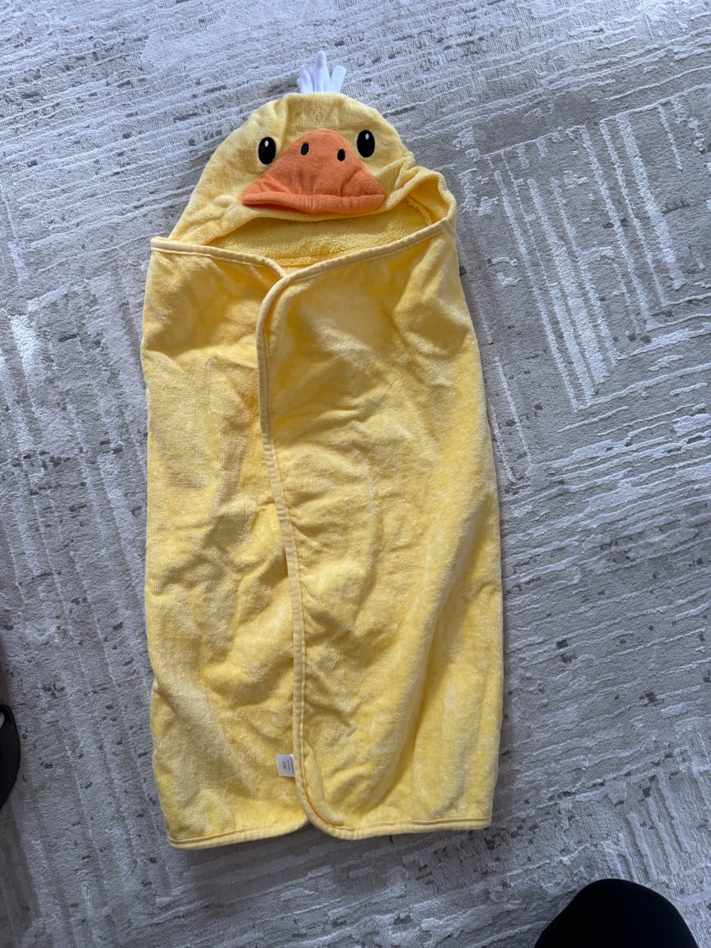 Yellow Duck Hooded Kids Towel Wrap - Cozy Bath & Swim Cover